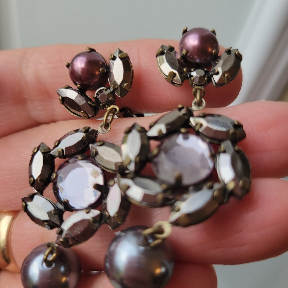 Vintage Signed Clip-On Earrings ~ 2 Pair ~ Kramer ~ Avon ~ MCM ~ 1960s - Picture 4 of 13